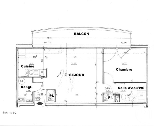 Afficher la photo en grand Appartement F2 à vendre - 2 pièces - 49 m2 - Romorantin Lanthenay - 41 - CENTRE